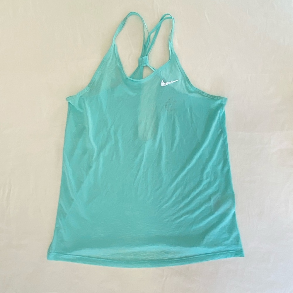 NIKE DRI FIT Athletic Strappy Racerback Keyhole TANK TOP